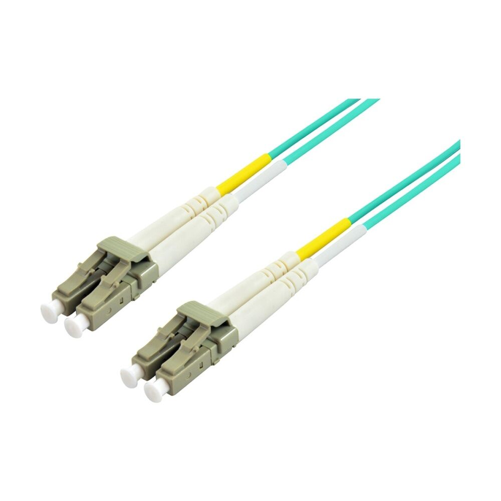4PK Comsol 2mtr LC-LC Multi-Mode Duplex Fibre Patch Cable LSZH 50/125 OM3 2M