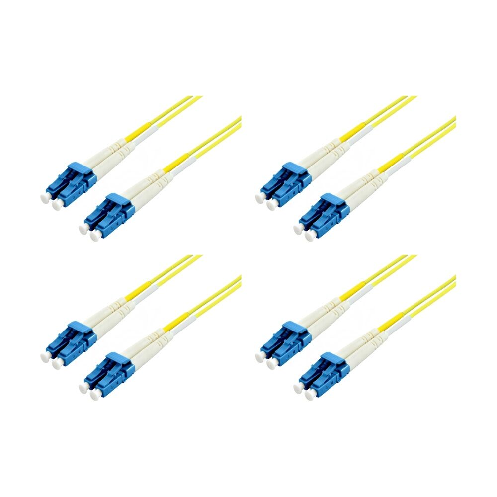 4PK Comsol LC-LC Single-Mode Duplex Fibre Patch Cable LSZH 9/125 OS2 3M