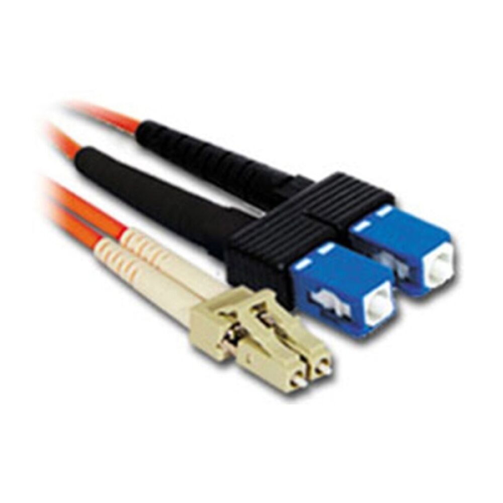 4PK Comsol LC-SC Multi-Mode Duplex Fibre Patch Cable LSZH 62.5/125 OM1 2M