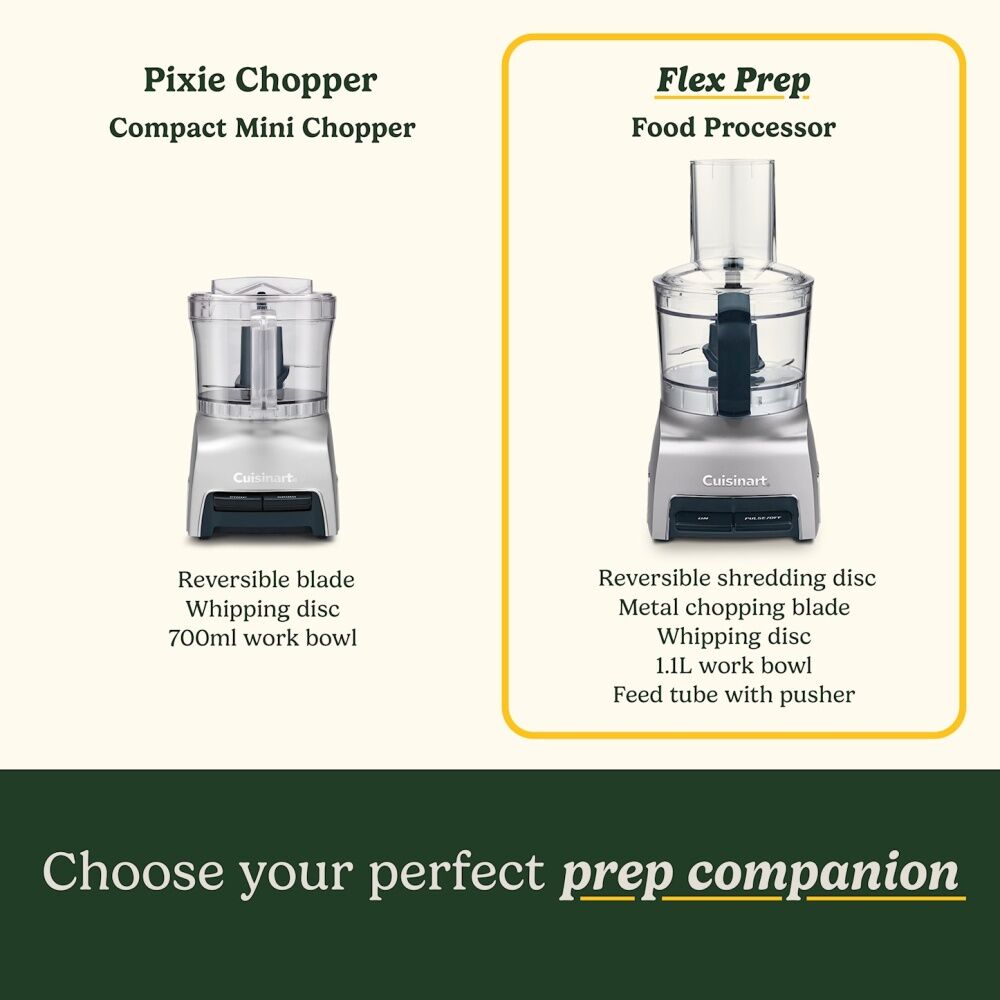 Cuisinart Flex Prep Electric Food Processor 1.1L/5 Cup 240V - Gunmetal Grey