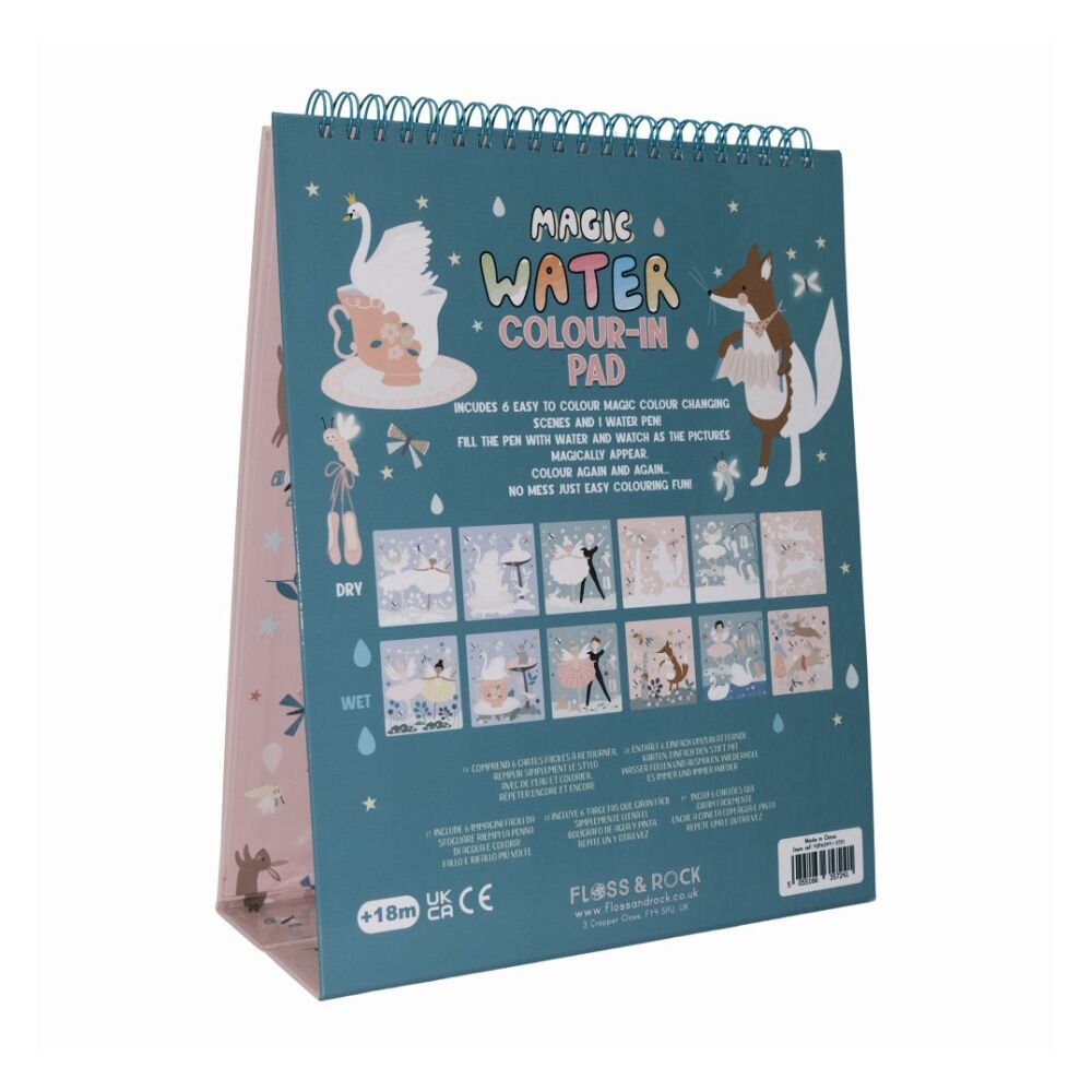 Floss & Rock Magic Water Colouring Flipbook Enchanted Kids 26x20cm 18m+