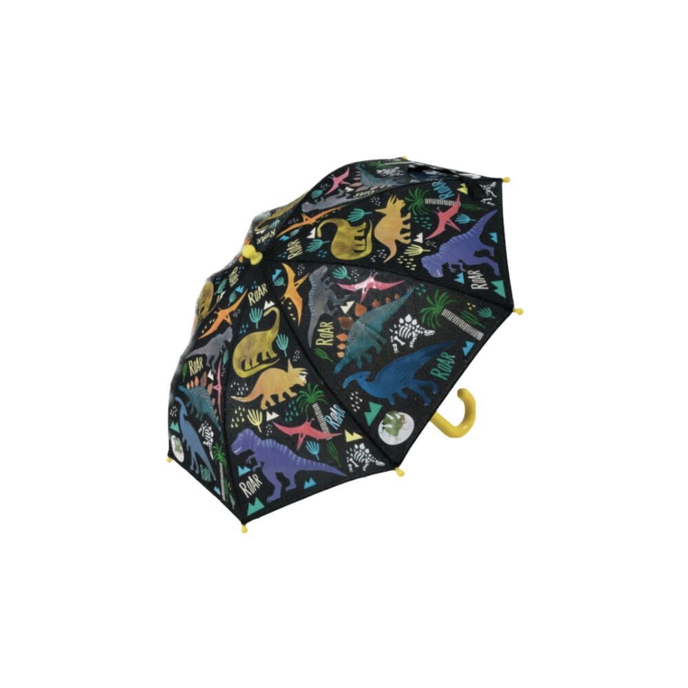 2PK Floss & Rock Colour Changing Umbrella Dinosaur Kids Accessory 3y+ 60x70cm