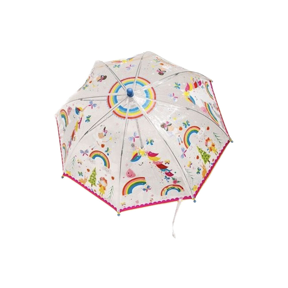 2PK Floss & Rock Colour Changing Umbrella Rainbow Fairy Transparent 3y+ 60x70cm