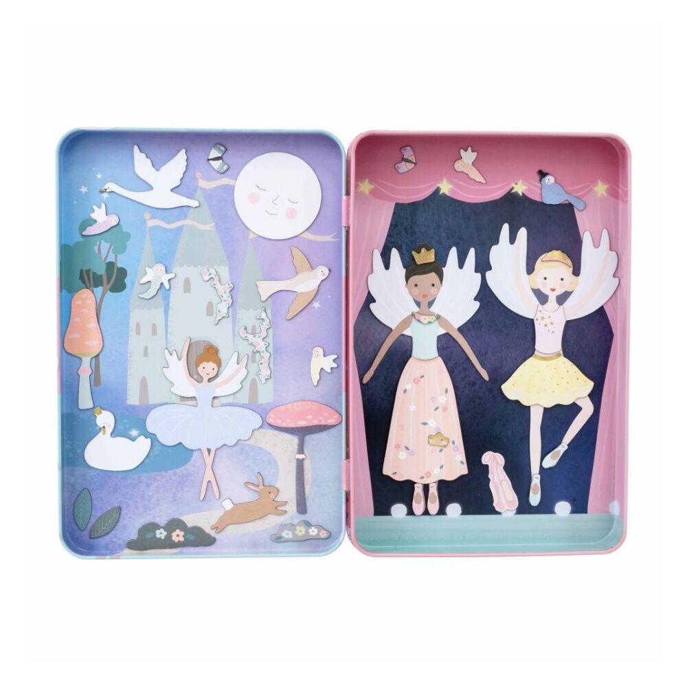 2x 50pc Magnetic Playtime Enchanted 2 Scenes Kids Activity Set 3y+ Floss & Rock