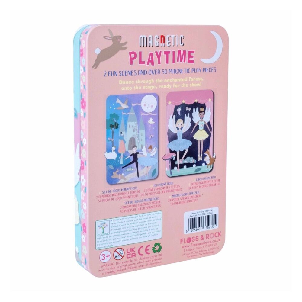 2x 50pc Magnetic Playtime Enchanted 2 Scenes Kids Activity Set 3y+ Floss & Rock
