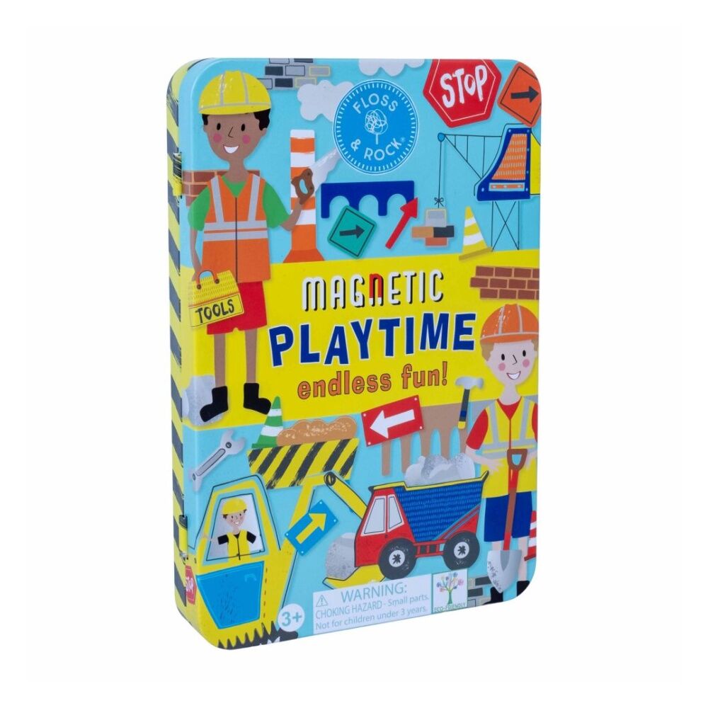 50pc Floss & Rock Magnetic Playtime Construction Portable Play Set 3y+