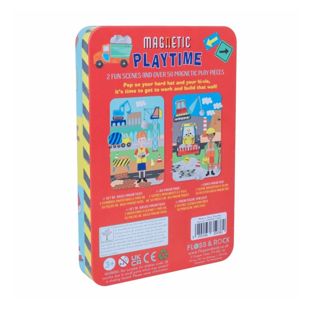 50pc Floss & Rock Magnetic Playtime Construction Portable Play Set 3y+