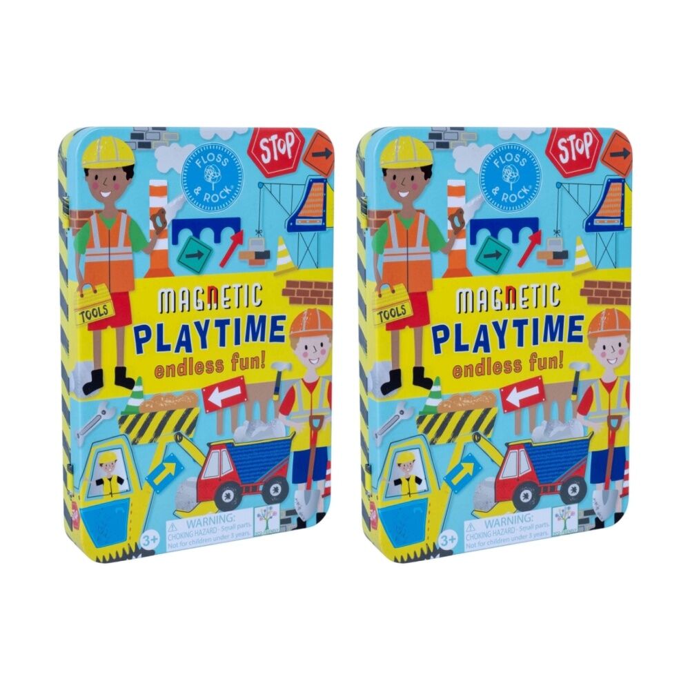 2x 50pc Floss & Rock Magnetic Playtime Construction Portable Play Set 3y+