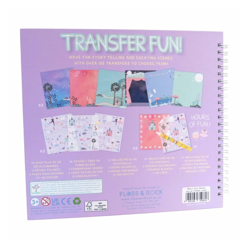 Floss & Rock Transfer Fun Enchanted Activity Set 150+ Transfers 3y+ 21x23cm
