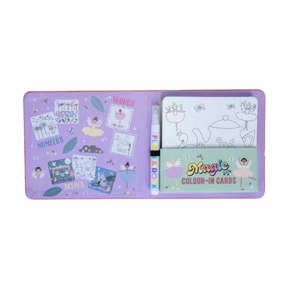 Floss & Rock Magic Water Colouring Enchanted Reusable Colour-In Set 3y+