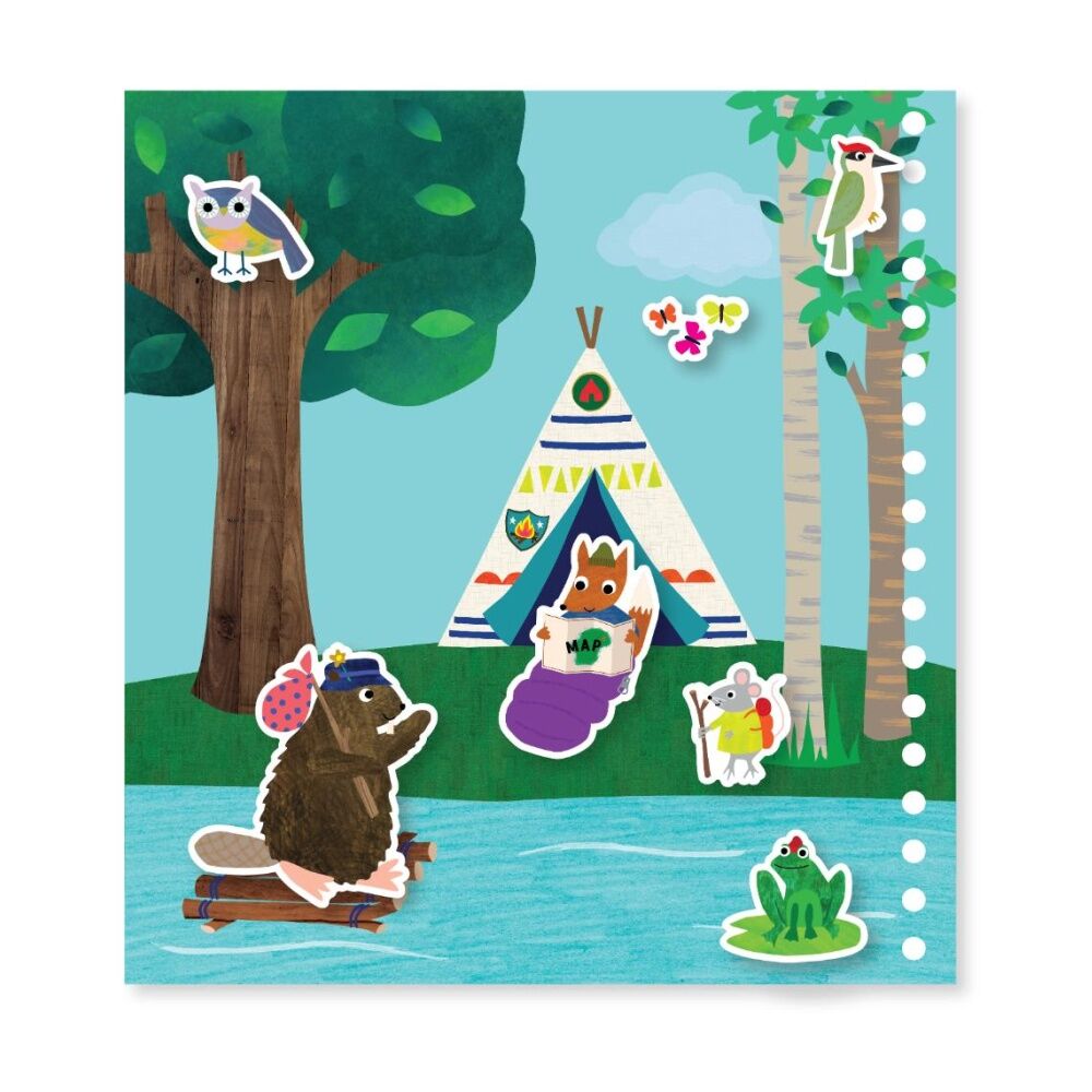 2PK Floss & Rock Water Magic Multiplay Adventure Activity Book Reusable 3y+