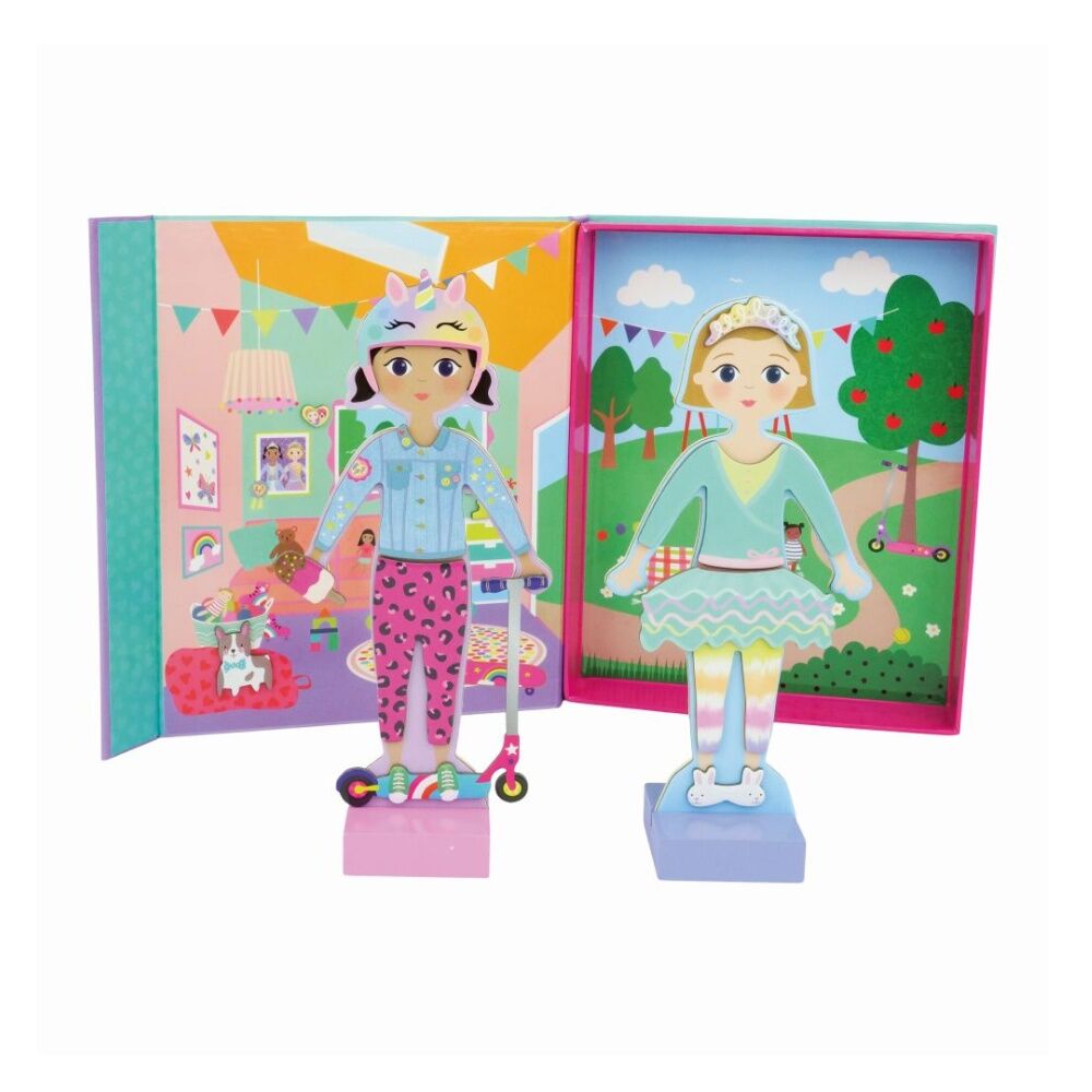 Floss & Rock Magnetic Dress Up Best Friends 70+ Pieces Fold-Out Kids 3y+