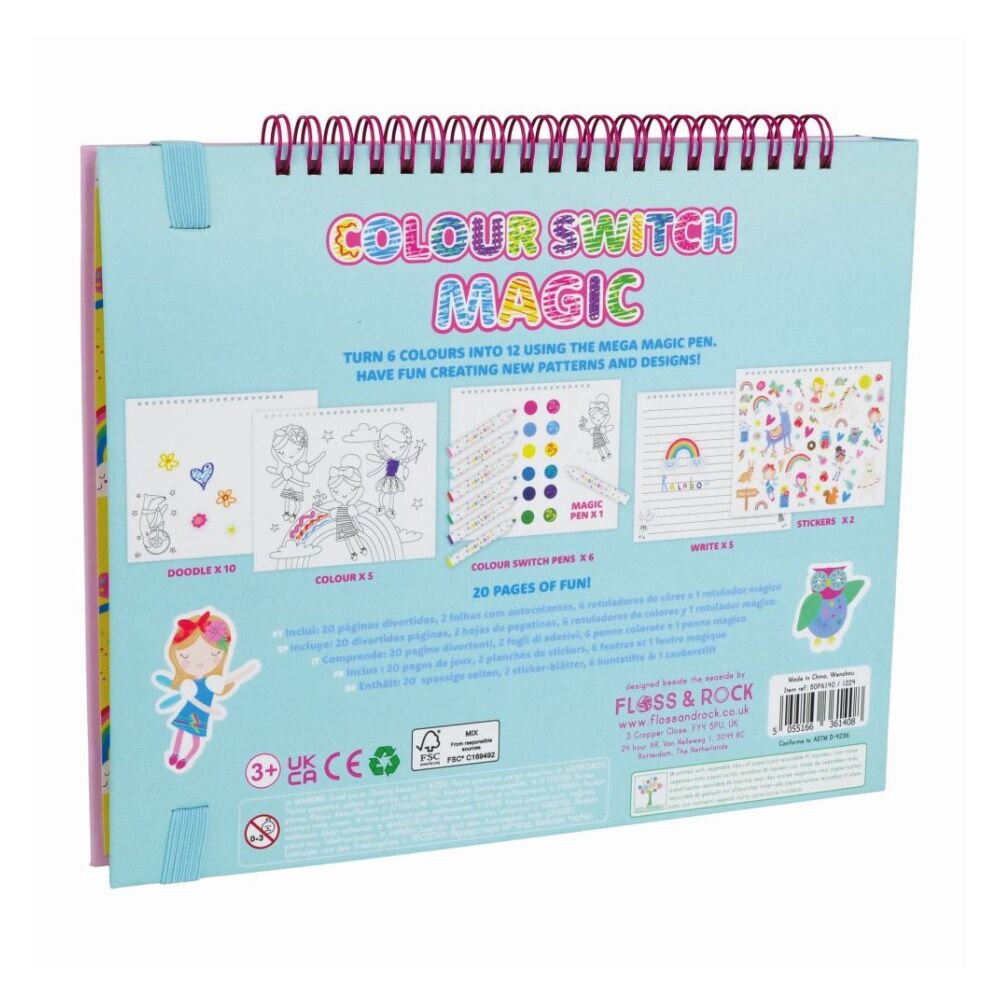 2PK Floss & Rock Colour Changing Switch Magic Rainbow Fairy Activity 3y+