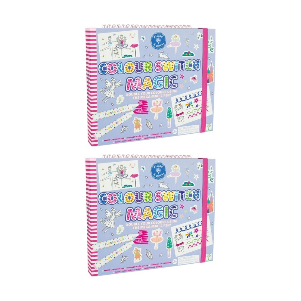 2PK Floss & Rock Changing Colour Switch Magic Enchanted Fun Activity Kids 3y+