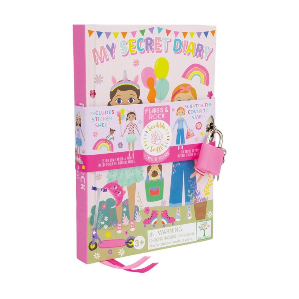 Floss & Rock My Secret Scented Lock & Key Diary Bestfriends 15x10cm 3y+