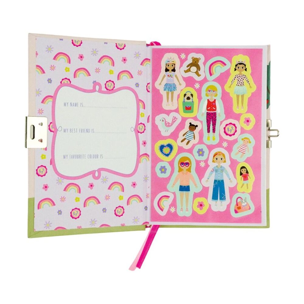 Floss & Rock My Secret Scented Lock & Key Diary Bestfriends 15x10cm 3y+