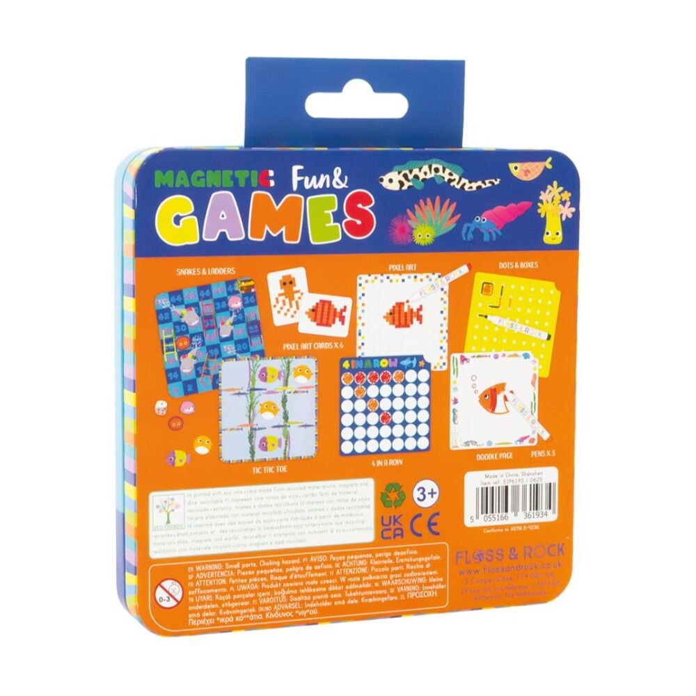 Floss & Rock Magnetic Fun & Games Ocean Educational Playset Kids 3y+