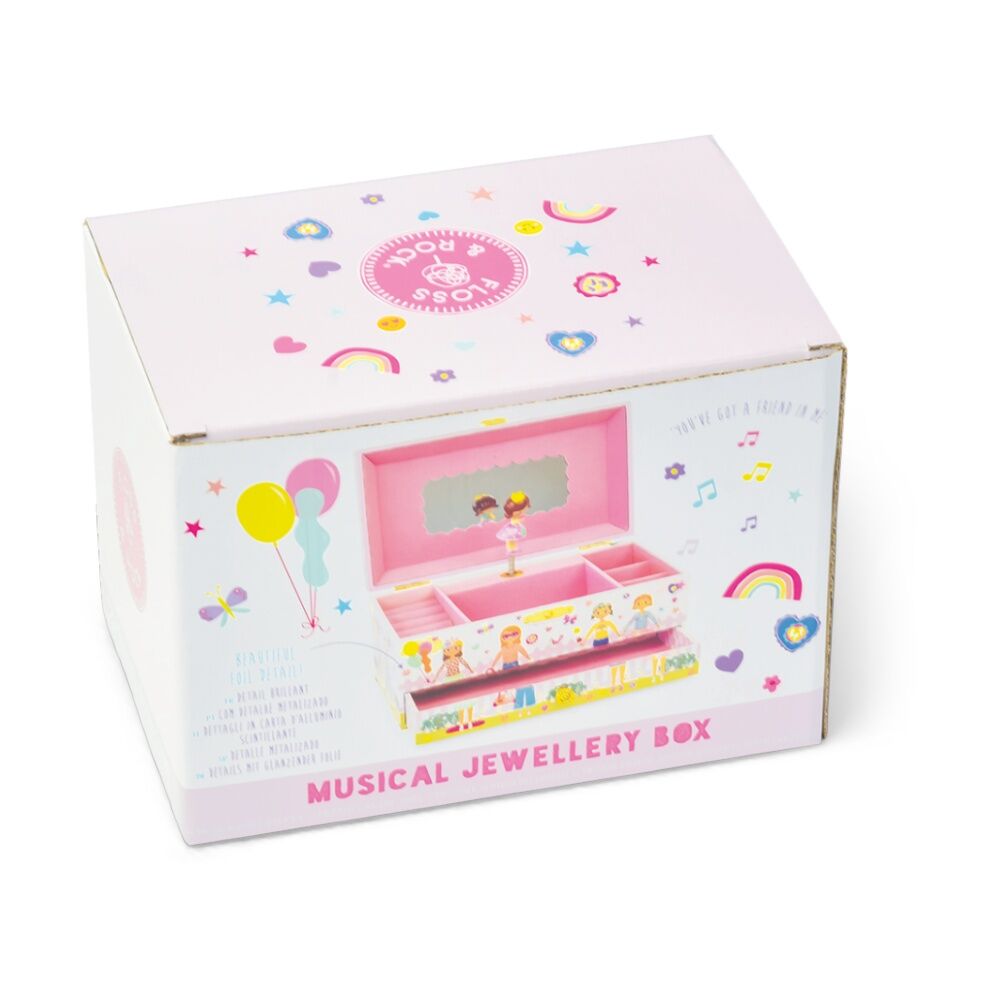 Floss & Rock Jewellery Box Best Friends Musical Velvet Lined Kids 3y+