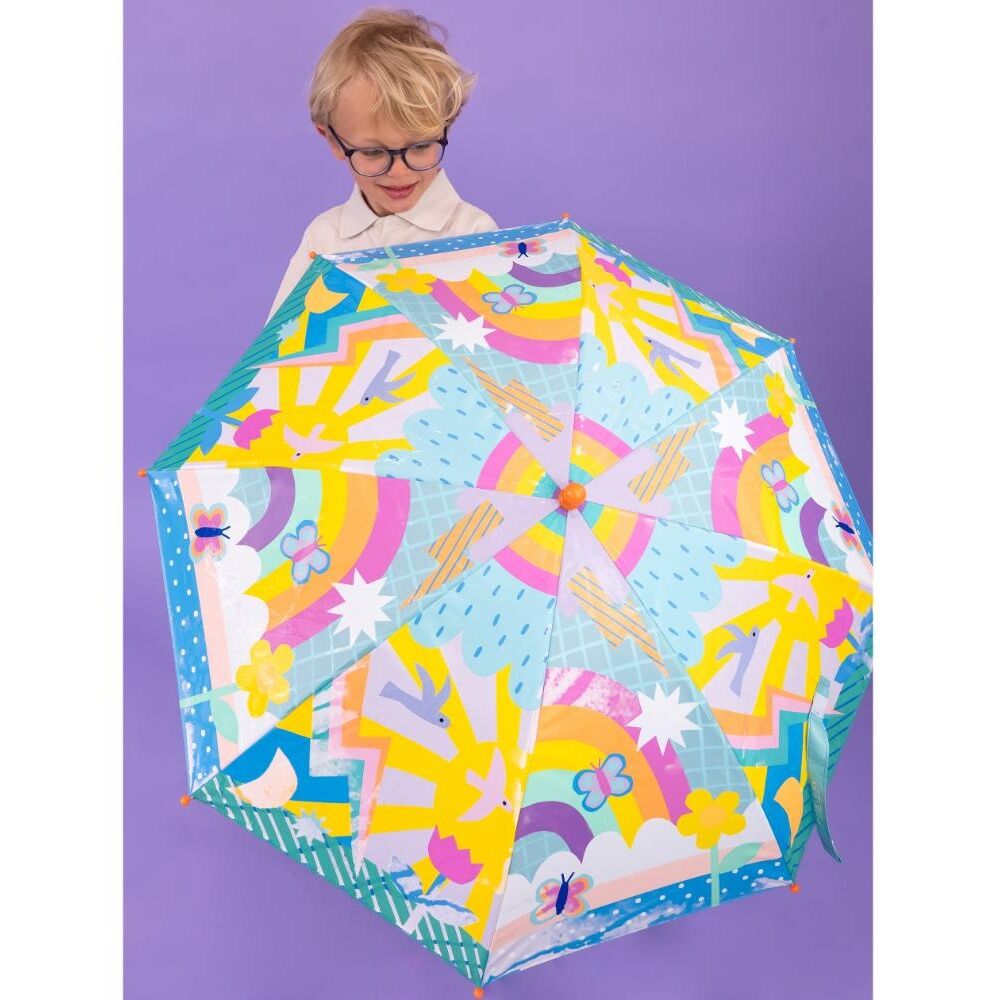 Floss & Rock Large Colour Changing Umbrella Rainbows Kids 3y+ 82cm