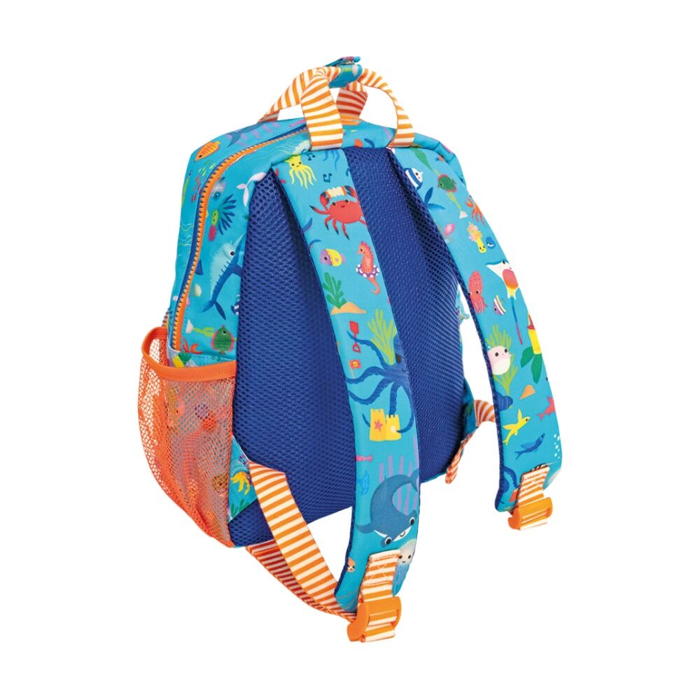 Floss & Rock Backpack Ocean Underwater Design Adjustable Straps 26.5x21x10cm