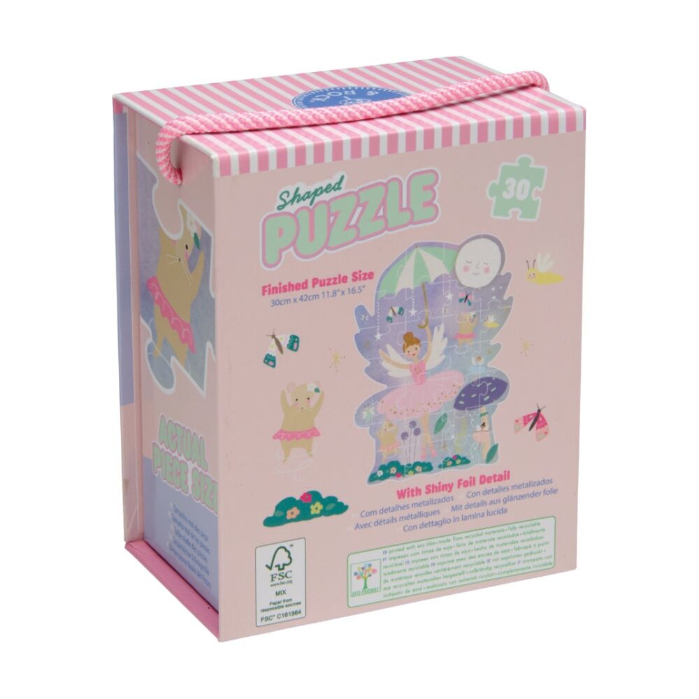 30pc Floss & Rock Kids 3y+ Shaped Jigsaw Puzzle Chunky Pieces Enchanted
