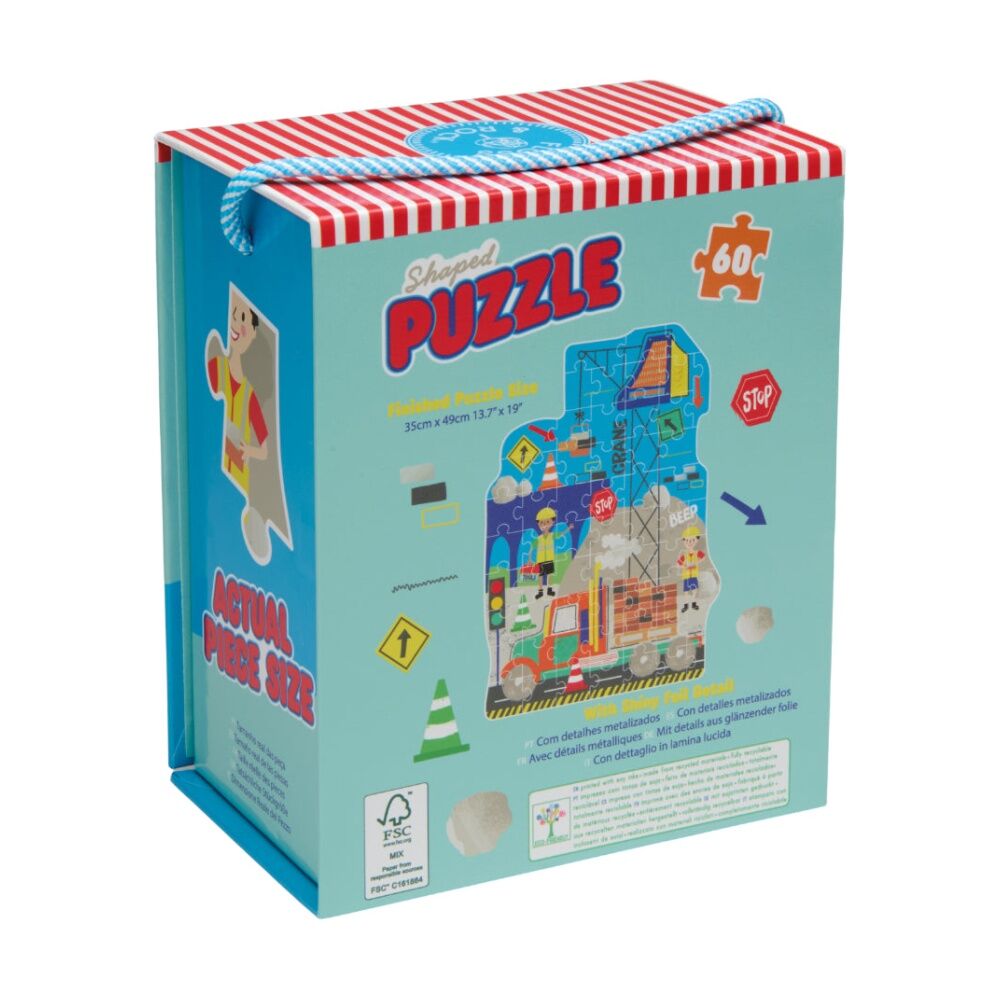 60pc Floss & Rock Kids 5y+ Shaped Jigsaw Puzzle Activity Game Construction