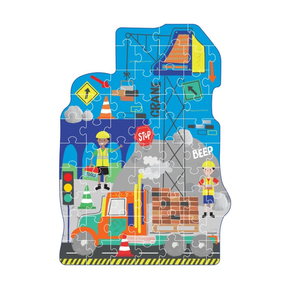 60pc Floss & Rock Kids 5y+ Shaped Jigsaw Puzzle Activity Game Construction