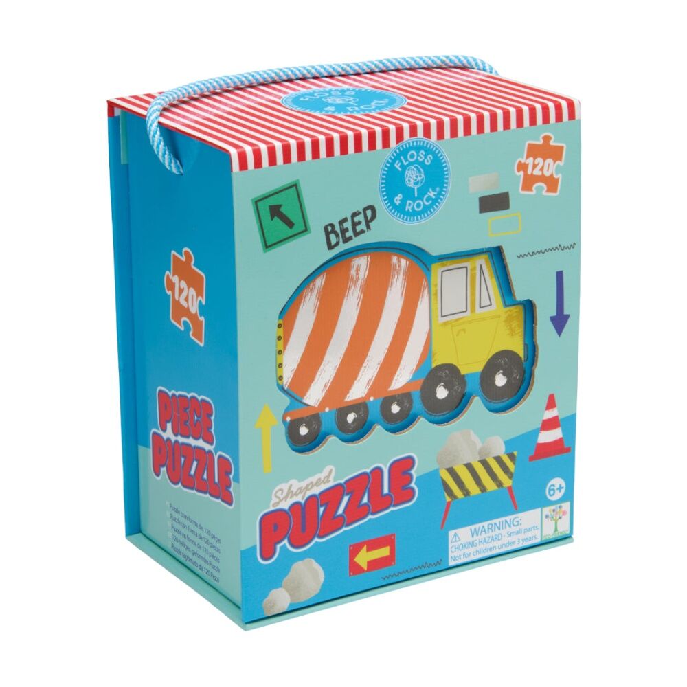 120pc Floss & Rock Kids 6y+ Shaped Jigsaw Puzzle Activity Game Construction