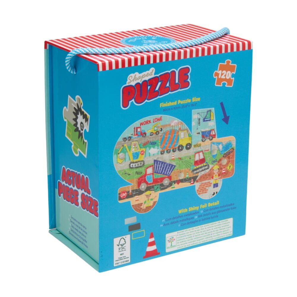 120pc Floss & Rock Kids 6y+ Shaped Jigsaw Puzzle Activity Game Construction