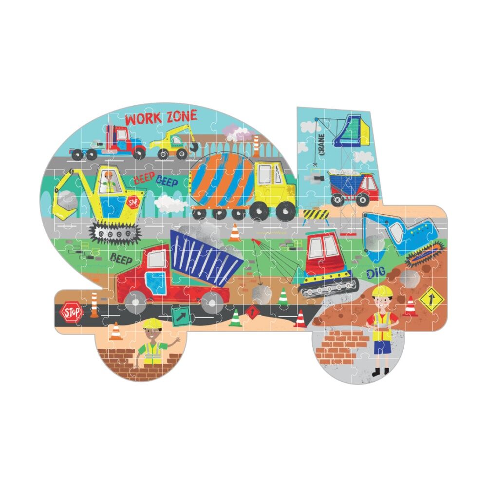 120pc Floss & Rock Kids 6y+ Shaped Jigsaw Puzzle Activity Game Construction