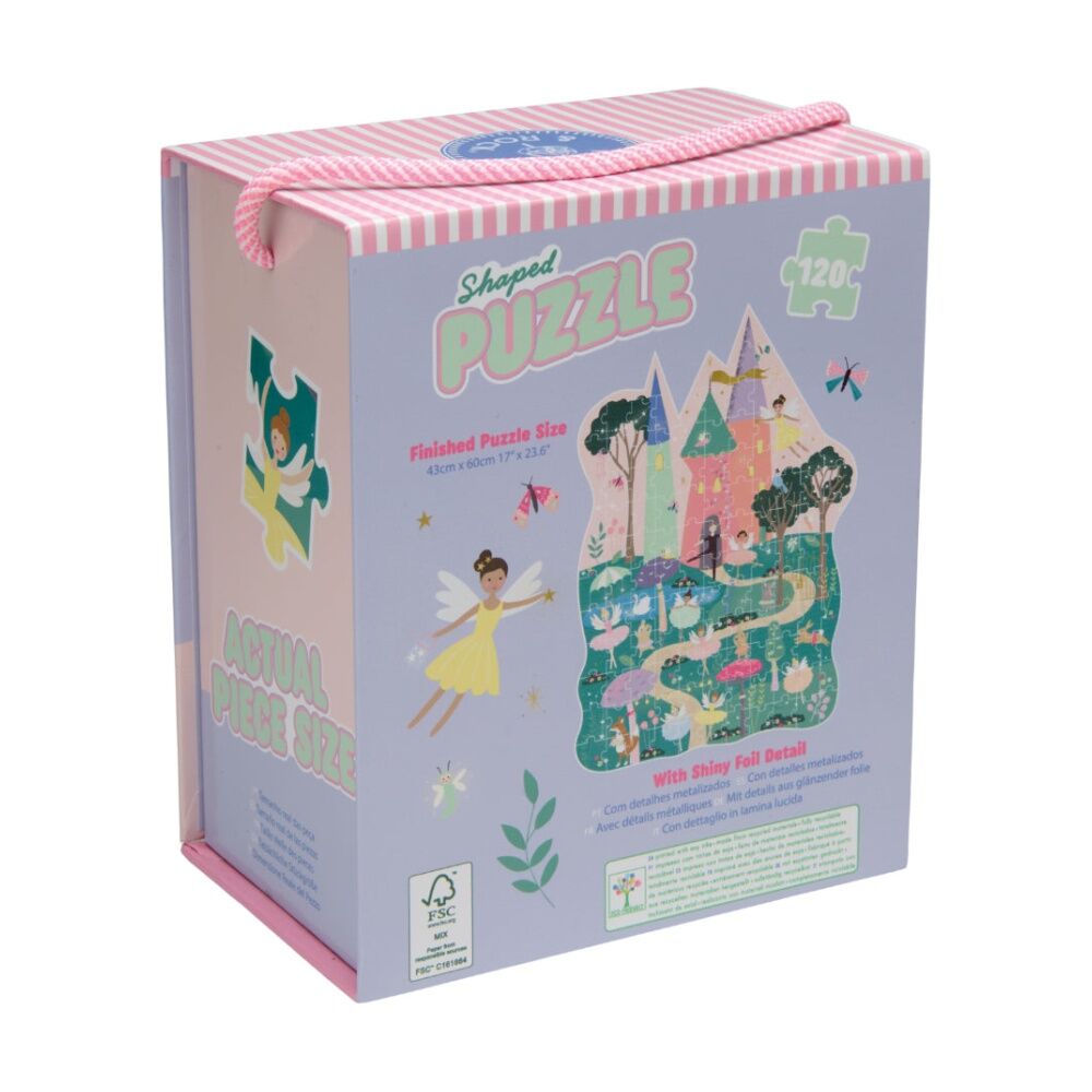 120pc Floss & Rock Kids 6y+ Shaped Jigsaw Puzzle Activity Game Enchanted