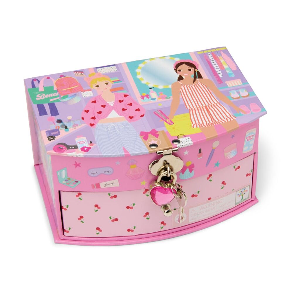 2PK Floss & Rock Kids 5y+ Fashion Friends Jewellery Box Storage Glam Lab