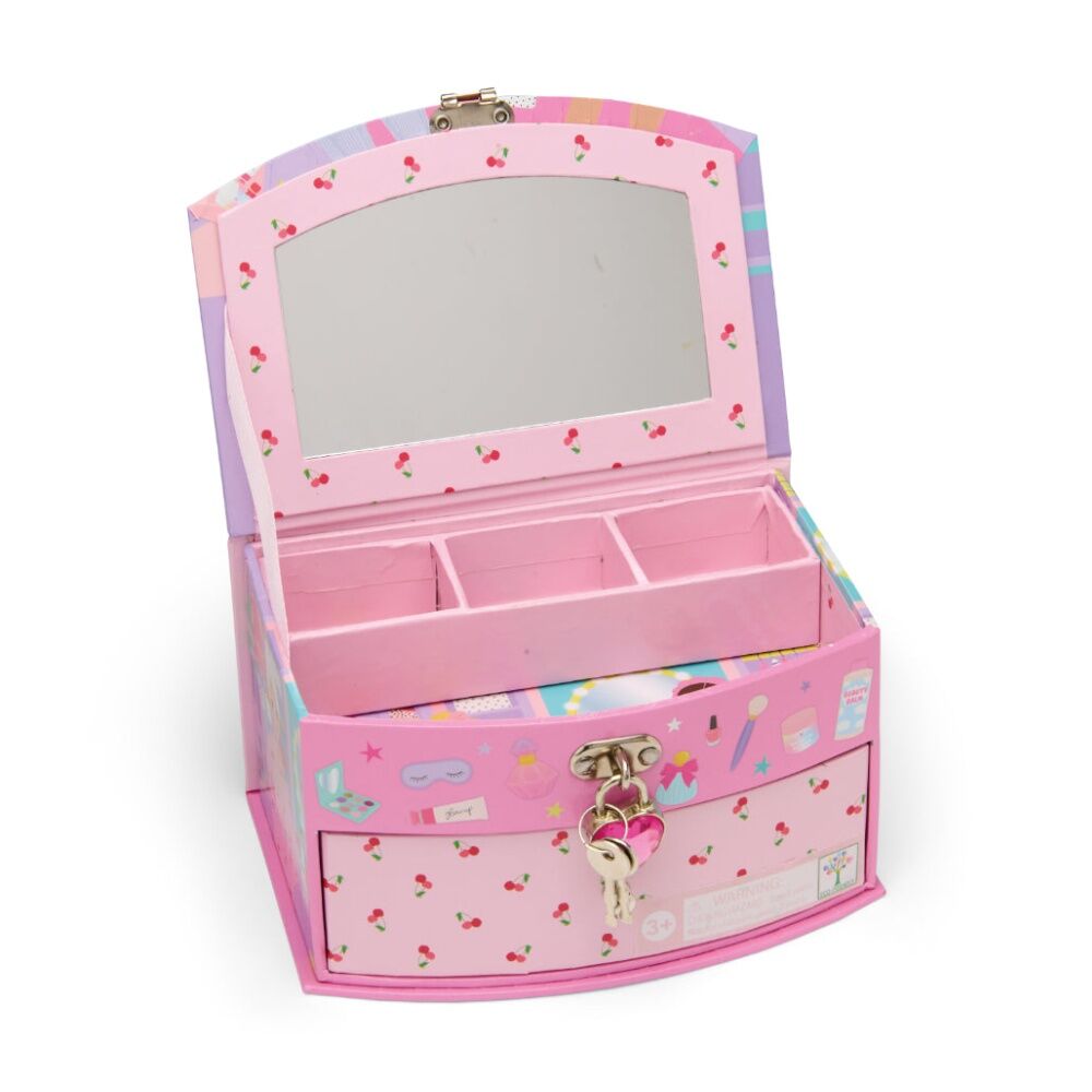 2PK Floss & Rock Kids 5y+ Fashion Friends Jewellery Box Storage Glam Lab