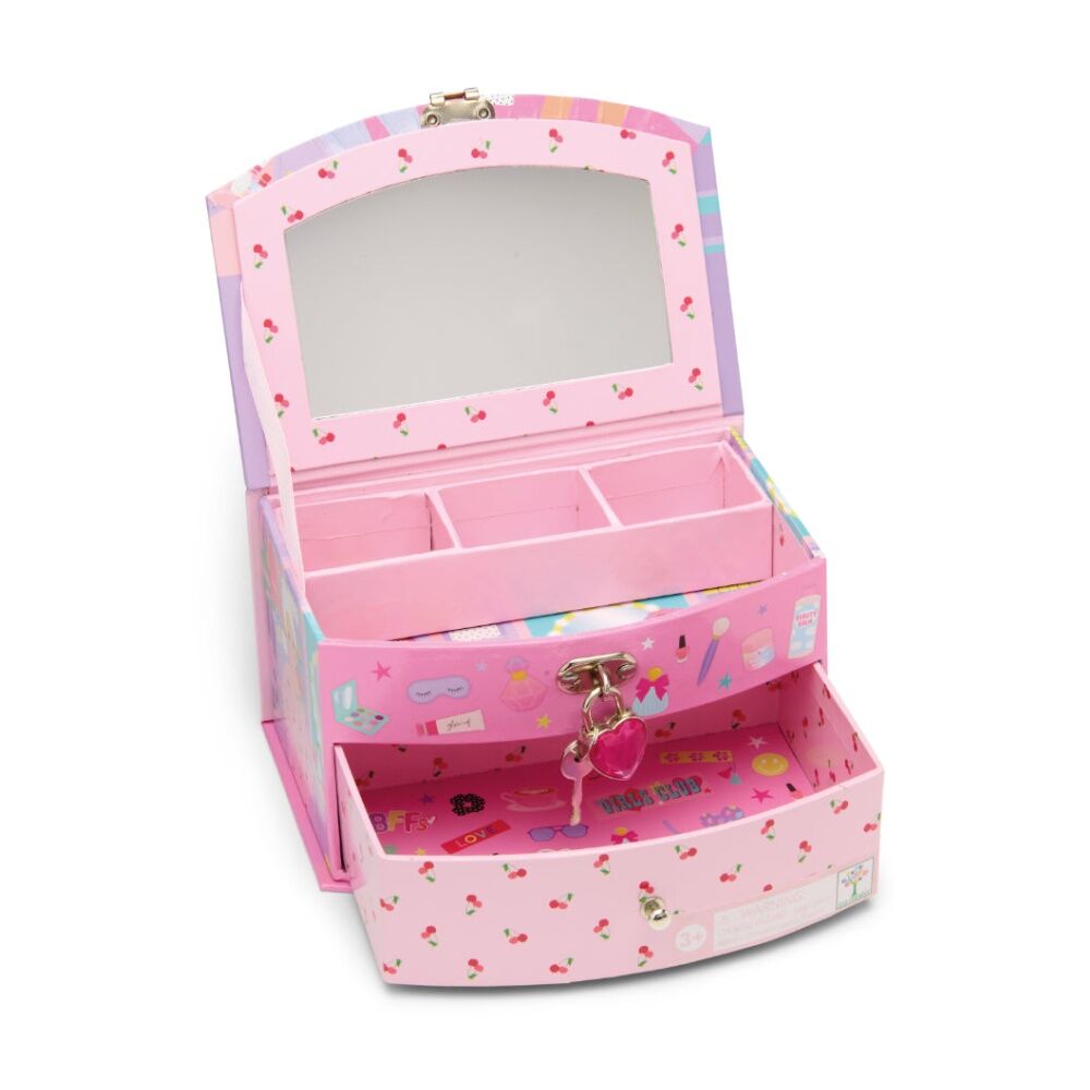 2PK Floss & Rock Kids 5y+ Fashion Friends Jewellery Box Storage Glam Lab