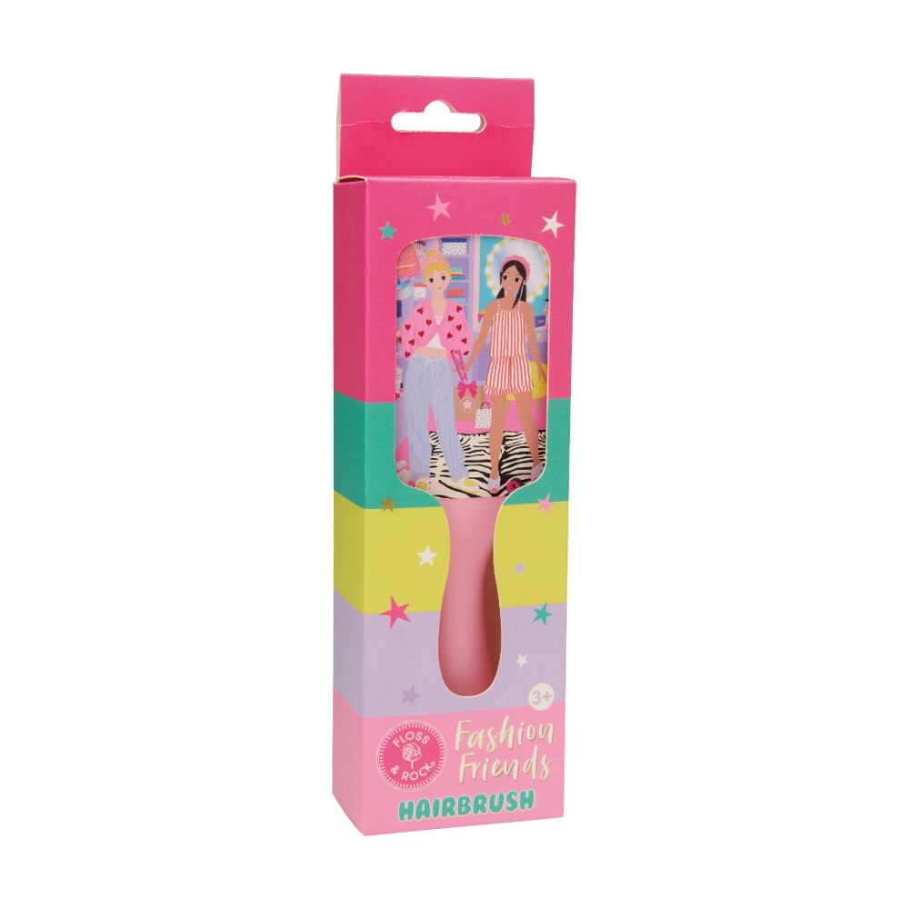 2PK Floss & Rock Kids 3y+ Fashion Friends Hairbrush Hair Styling Assorted