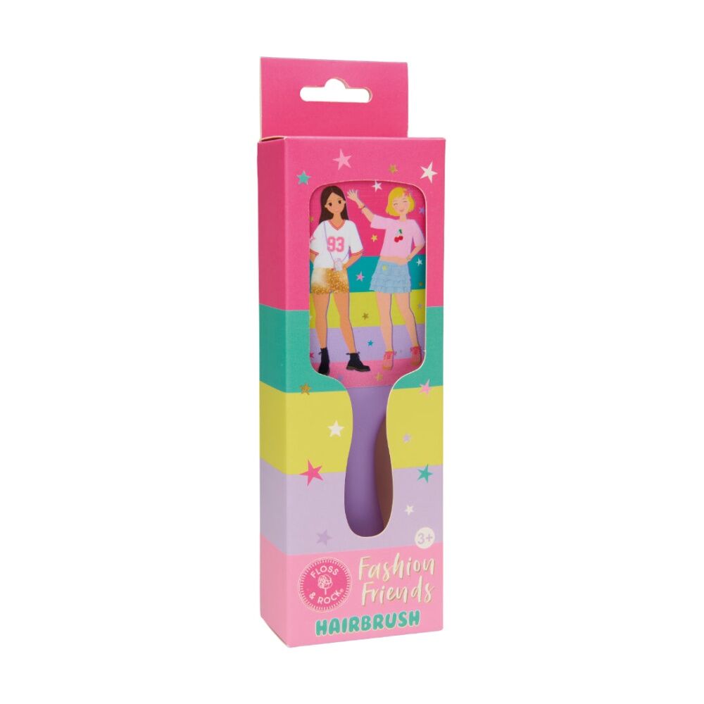 2PK Floss & Rock Kids 3y+ Fashion Friends Hairbrush Hair Styling Assorted