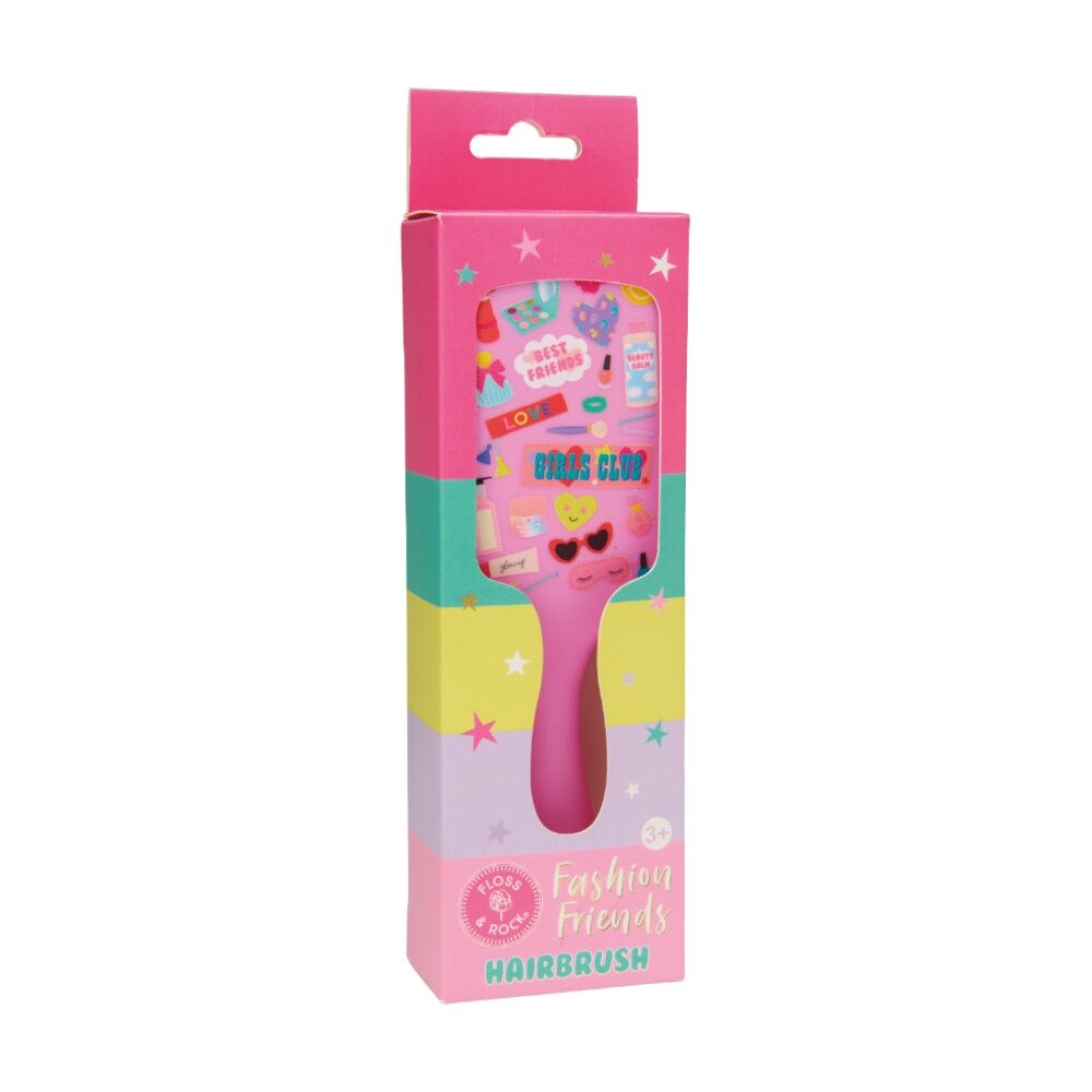 2PK Floss & Rock Kids 3y+ Fashion Friends Hairbrush Hair Styling Assorted