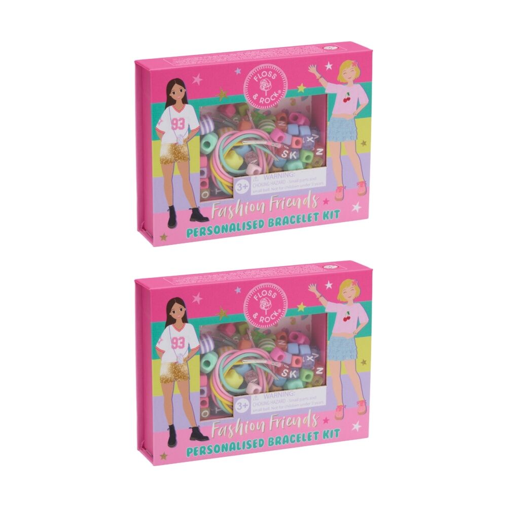 2PK Floss & Rock Kids 5y+ Fashion Friends Bracelet Kit Creative Jewellery Making