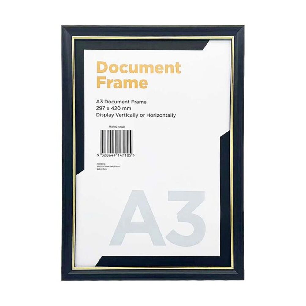 8PK Braz A3 Certificate Document Image Photo Frame 297x420mm Gold Silver