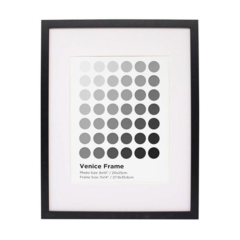 6PK Braz Venice Image Photo Document Display Frame 27.9x35.6cm Black