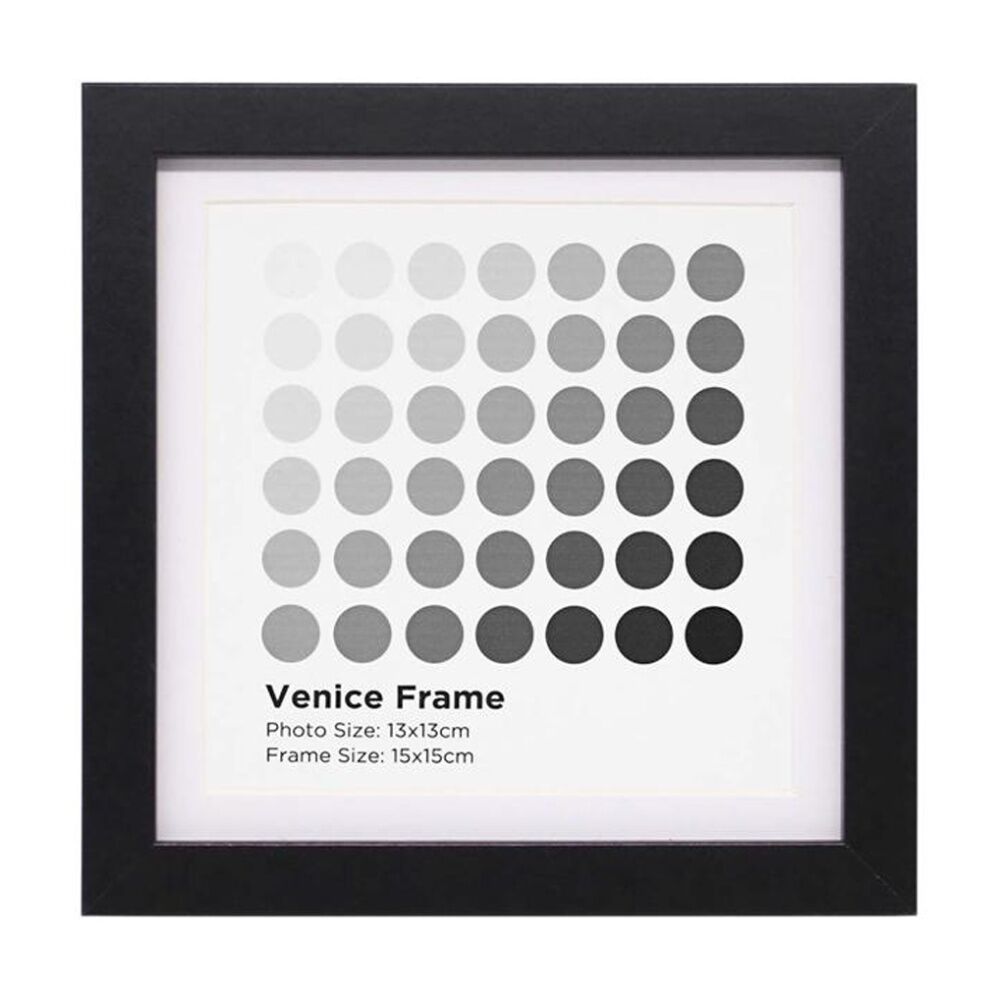 12PK Braz Venice Image Photo Document Display Frame 15x15cm Black
