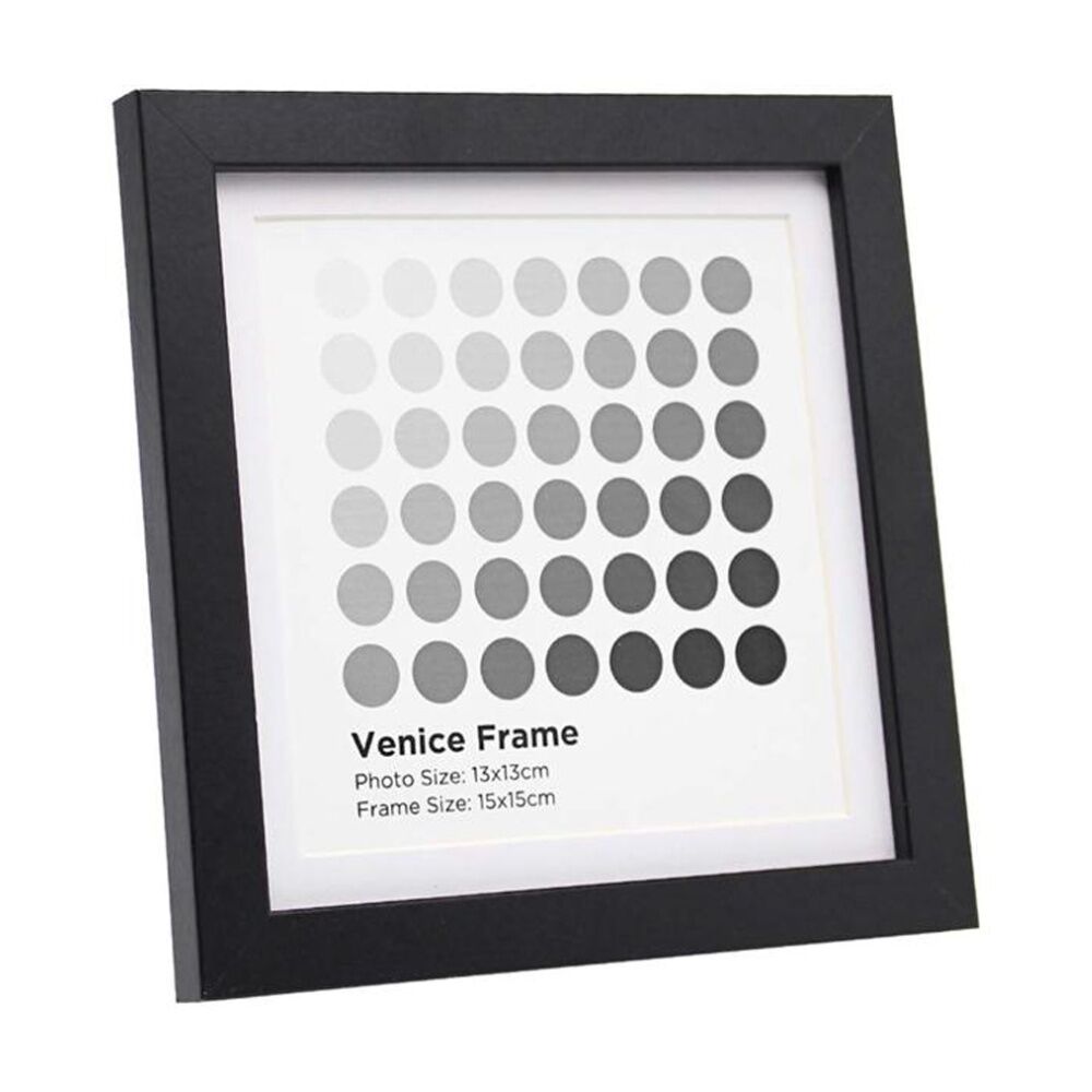 12PK Braz Venice Image Photo Document Display Frame 15x15cm Black