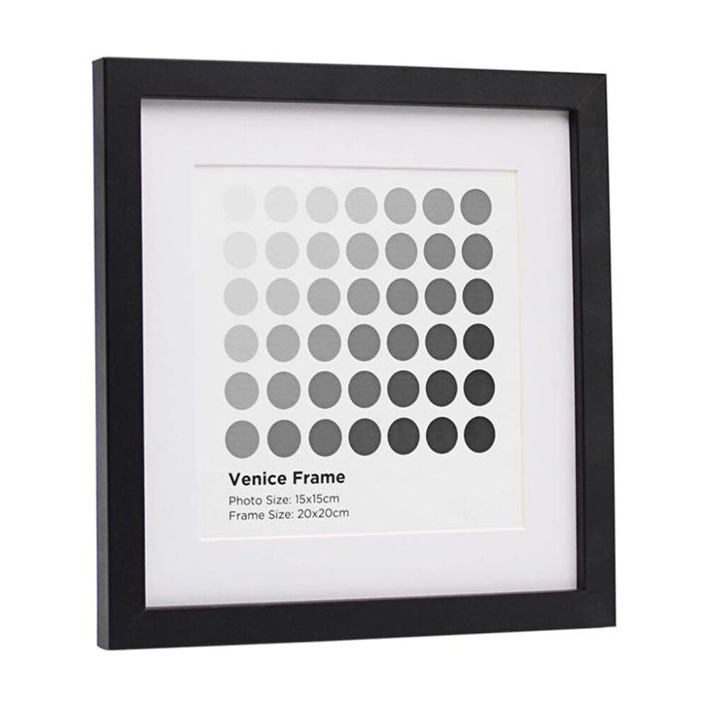 6PK Braz Venice Image Photo Document Display Frame 20x20cm Black