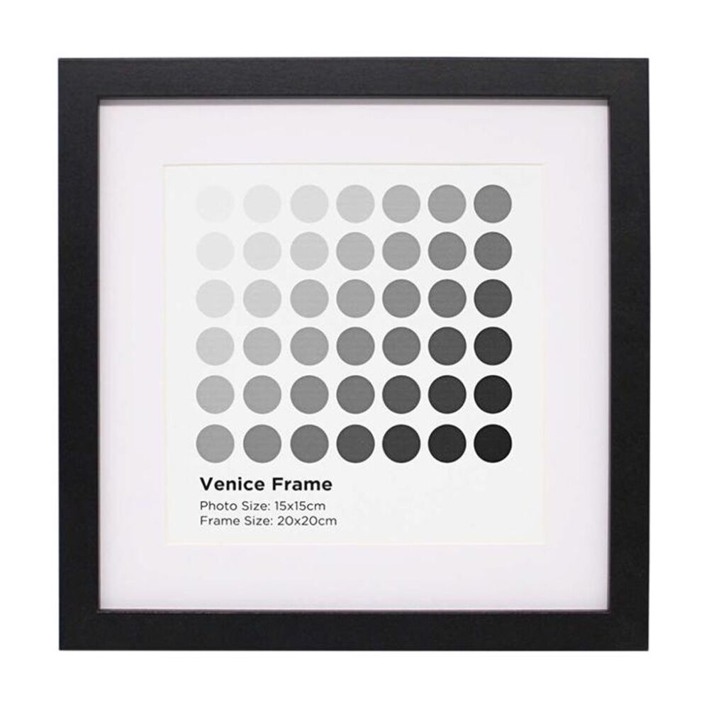 6PK Braz Venice Image Photo Document Display Frame 20x20cm Black