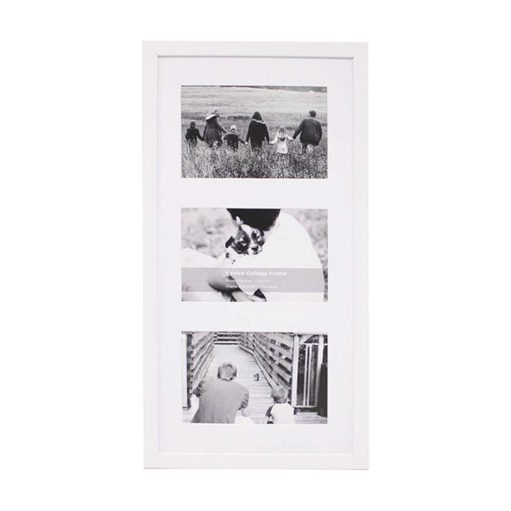4PK Braz Venice Collage Image Photo Document Display Frame 8x16 Inches White