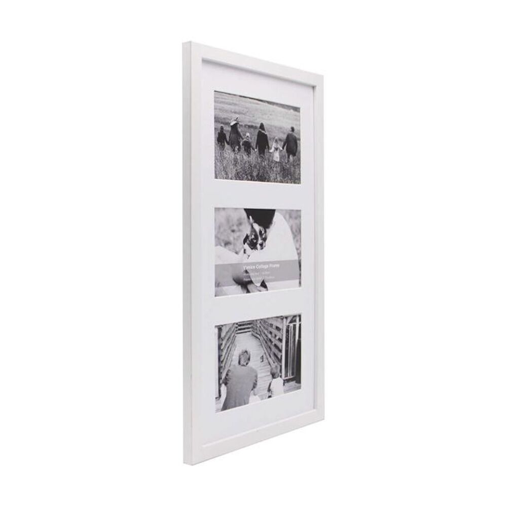 4PK Braz Venice Collage Image Photo Document Display Frame 8x16 Inches White