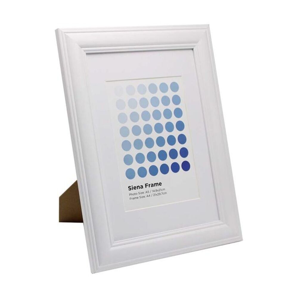 8PK Braz A4 Siena Image Photo Document Display Frame 29.7x21cm White
