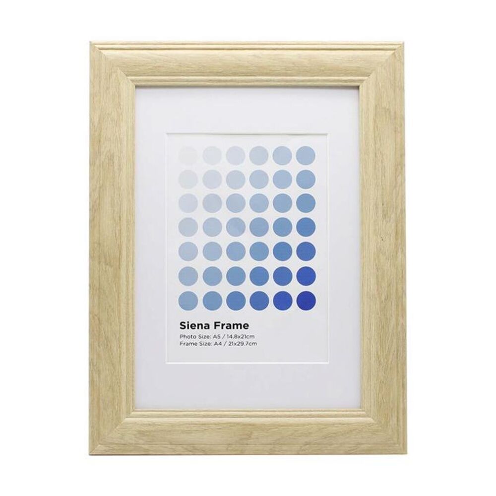4PK Braz A4 Siena Image Photo Document Display Frame 29.7x21cm Beech