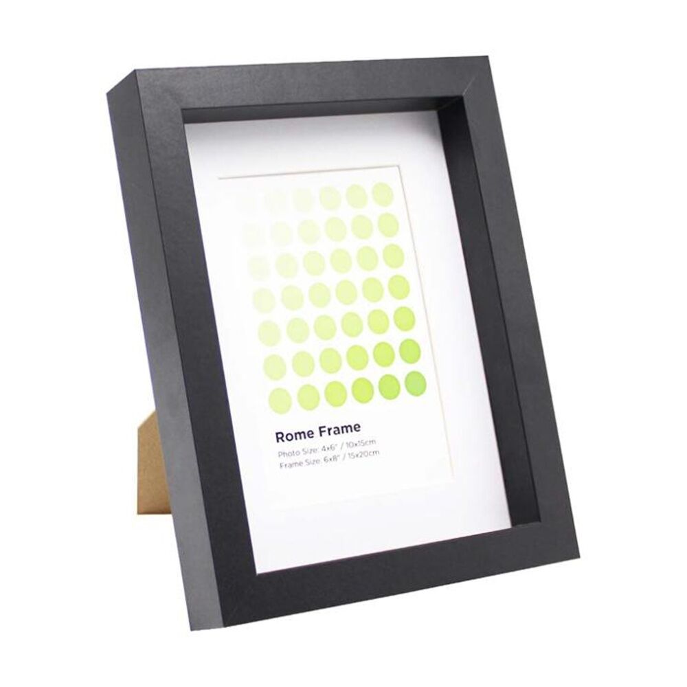 6PK Braz Rome Image Photo Document Display Frame 15x20cm Black