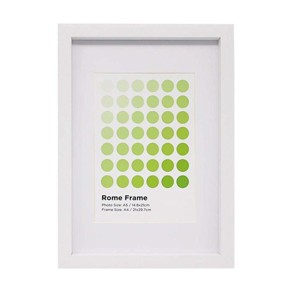 3PK Braz A4 Rome Image Photo Document Display Frame 29.7x21cm White